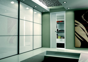 Preview: UNICO PLUS Schiebetürsystem für einflügelige Glas- & Holztürblätter in Trockenbauwänden Preview: UNICO PLUS Schiebetürsystem für einflügelige Glas- & Holztürblätter in Trockenbauwänden